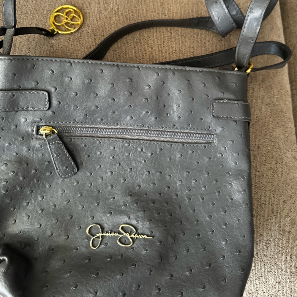 Jessica Simpson Ostrich medium bag